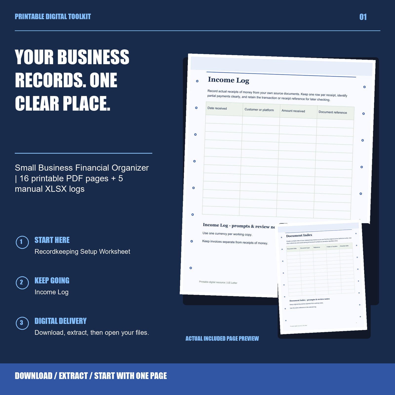 Small Business Financial Organizer
